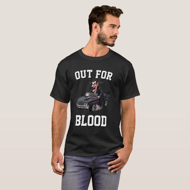 CAMISETA PARA O CARRO DO MÚSCULO AMERICANO DO SANGUE (Frente Completa)