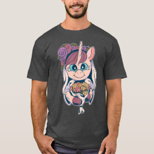 Camiseta Para o casamento do unicórnio noiva e casado 