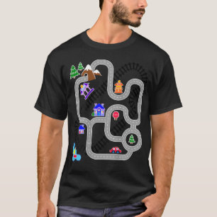 Camiseta Para o Dia dos Pais Tapete de Trem de Carros para 