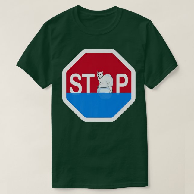Camiseta Para O Futuro Parem A Proteção Climática (Frente do Design)