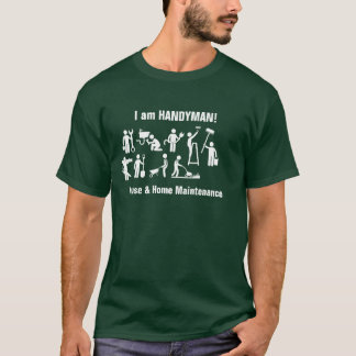 Camiseta para o homem de mão