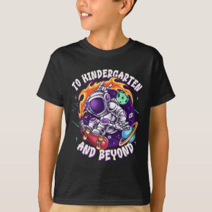 Camiseta Para o jardim de infância e além astronauta de vol