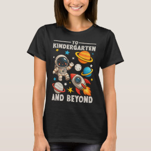 Camiseta Para o jardim de infância e além astronauta engraç
