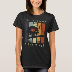 Camiseta Para O Leitor Retro-Retron Do Registro I Do Vinilo