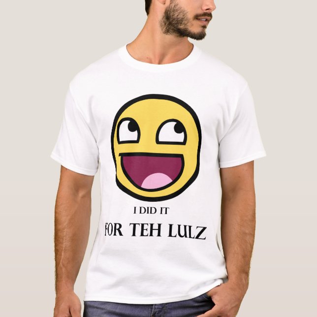 Camiseta Para o Lulz (luz e preto) (Frente)