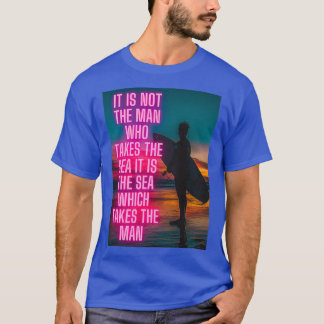 Camiseta para o mar e a surfin