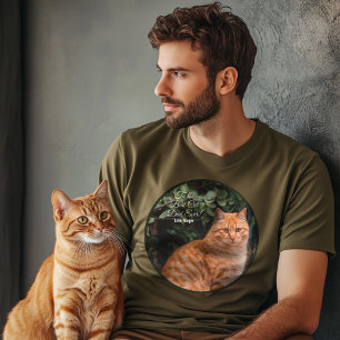 Camiseta Para o melhor Pai de gatos alguma vez personalizad