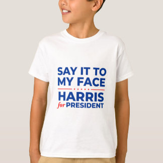 Camiseta Para O Meu Face Kamala Harris Debate 2024