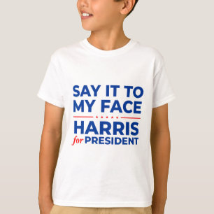 Camiseta Para O Meu Face Kamala Harris Debate 2024
