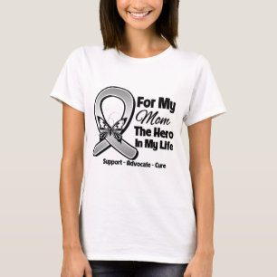 Camiseta Para O Meu Herói A Minha Mãe - Cancer Cerebral