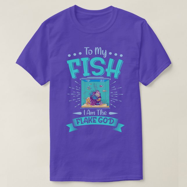 Camiseta Para o meu Peixe eu sou o Flasto Deus Aquarista Pr (Frente do Design)