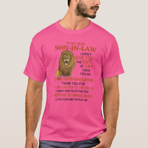Camiseta Para o meu querido filho, eu não te dei o nome de