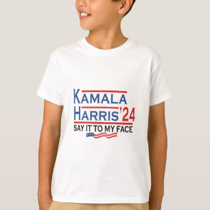 Camiseta Para O Meu Rosto Kamala Harris Se Tiver Alguma Coi