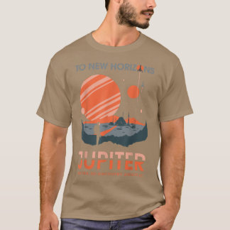Camiseta Para o novo Horizonte Júpiter Planeta Futuro Ciênc