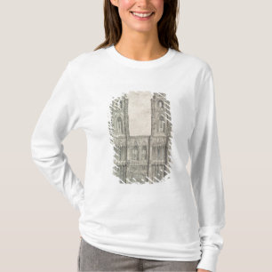 Camiseta Para o oeste parte dianteira da catedral de