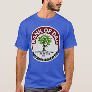 Camiseta para o Pai Banco Dinheiro Rápido Sem Verificação d