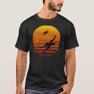 Camiseta Para o Pôr do Sol - Fanart do X-wing