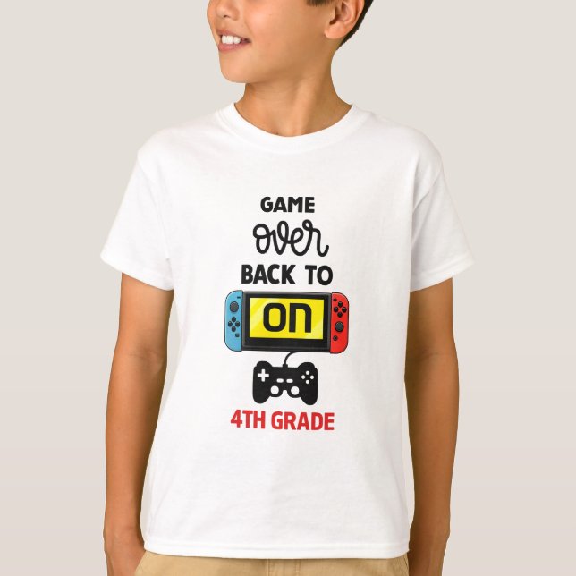 Camiseta para o Primeiro Dia de Aula para Meninos  (Frente)