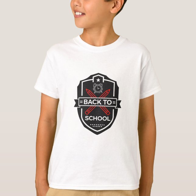 Camiseta para o Primeiro Dia de Aula para Meninos  (Frente)