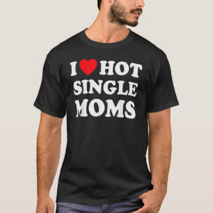 Camiseta Para o Solteiro Mãe Eu Amo Mães De Sinal Quente