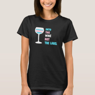Camiseta Para O Vinho, Não A Marca Transgênero Prid
