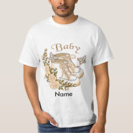 Camiseta para os primeiros Calçados