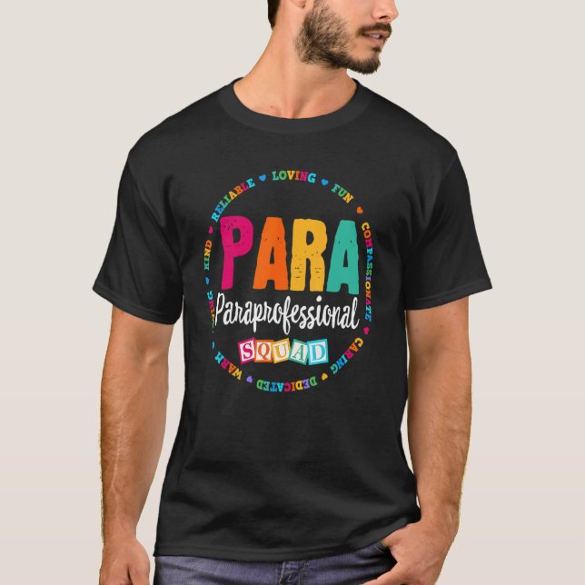 Camiseta Para Paraprofissional Professora de Esquadra Educa (Frente)