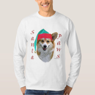 Camiseta para patas de Papais noeis Corgi