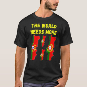 Camiseta Para Pessoas Ou Ventiladores Portugueses O Mundo P