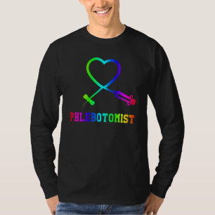 Camiseta Para Phlebotomist Phlebotomy Butterfly Agulha Hear