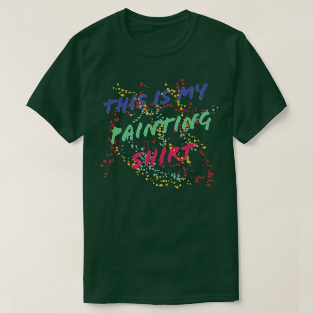 Camiseta Para pintores artísticos (Frente do Design)