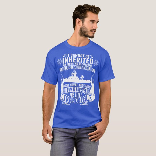 Camiseta Para possui-lo intitule para sempre Towboater não (Frente Completa)