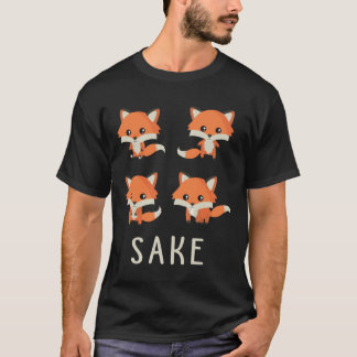 Camiseta Para Quatro Fox Sake T-Shirt Engraçada 4 Raposas p
