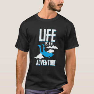 Camiseta Pára-quedas de Bodyflying - A Vida É Uma Aventura