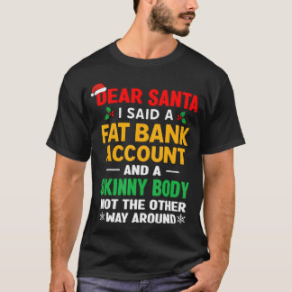Camiseta Para Querido Papai Noel - gráfico