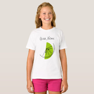 Camiseta para raparigas do Nome do Limão Citrus
