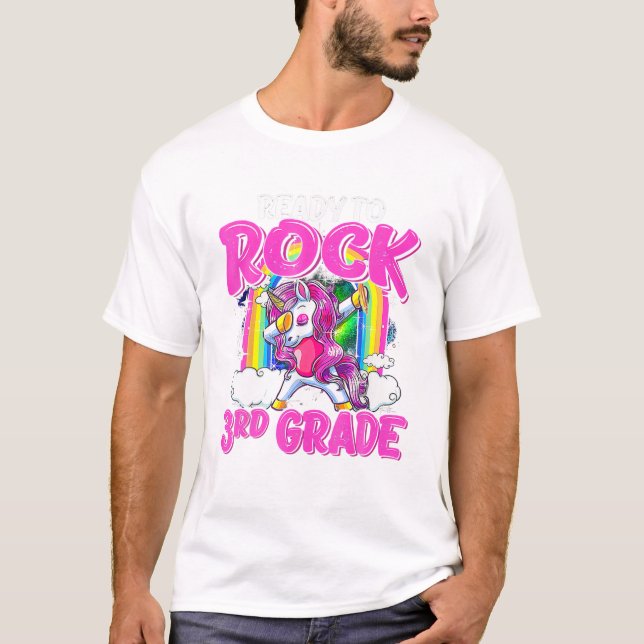 Camiseta Para Rock 3rd Grade Dabbing (Frente)