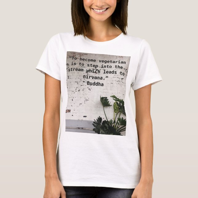 Camiseta Para se tornar vegetariano (Frente)