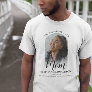 Camiseta Para sempre amar a mãe   Foto Memorial T-Shirt