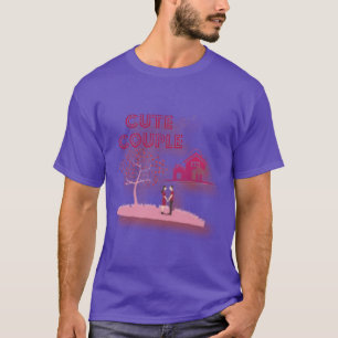 Camiseta Para sempre: Casal de Momento do Amor Design"