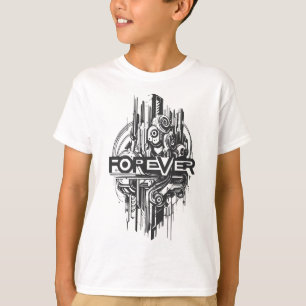 Camiseta Para sempre. Design de tipografia