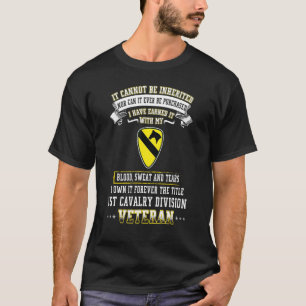 Camiseta Para Sempre, Dia Veterano Da Divisão De Cavalaria