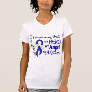 Camiseta Para sempre em meu cancro do cólon da mãe do