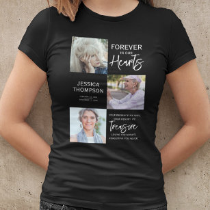 Camiseta Para sempre em nosso Funeral de Colagem de Fotos 3