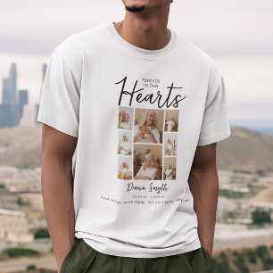 Camiseta Para Sempre em Nossos Corações 8 Colagem de Foto