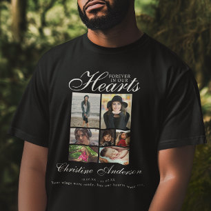 Camiseta Para Sempre Em Nossos Corações   Memorial de Colag