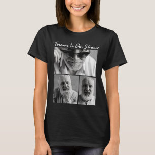 Camiseta Para Sempre em Nossos Corações Papai Vovô Memorial
