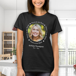 Camiseta Para sempre no nosso Memorial de Imagens Personali