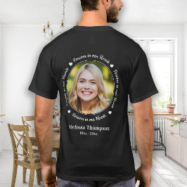 Camiseta Para sempre no nosso Memorial de Imagens Personali