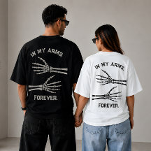 Para Sempre Nos Meus Braços Esqueleto Punhos Camis